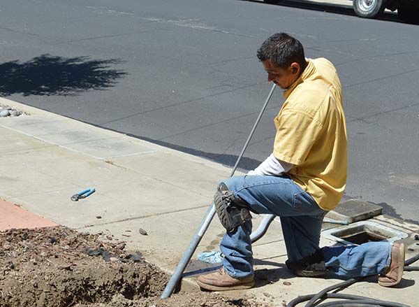 Jack is working on a trenchless sewer repair in Fremont CA